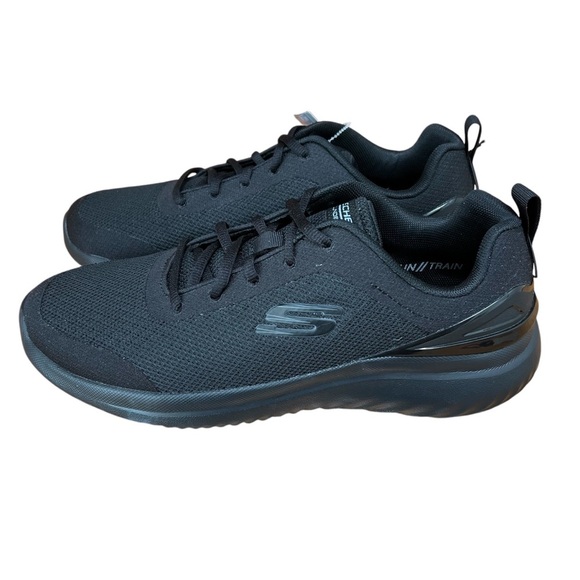 Skechers Bounder 2.0 Memory Foam Men’s Lace Up Black Athletic Shoes - Size 9.5 - Picture 4 of 10